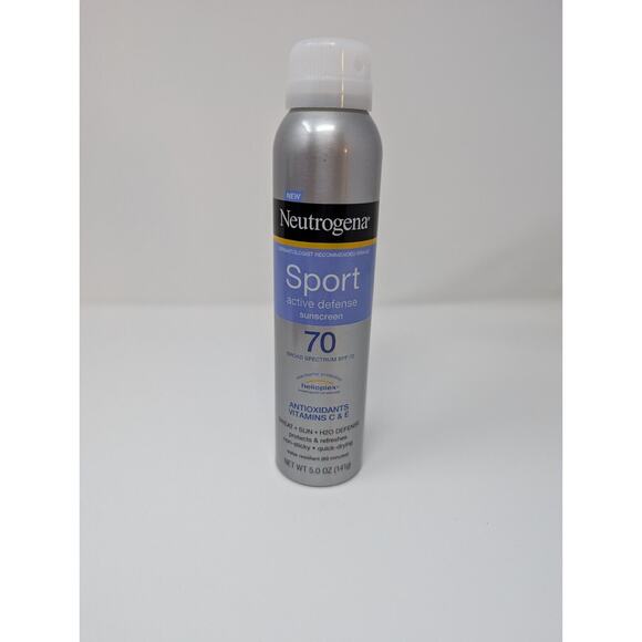 Neutrogena Sport Active Defense Sunscreen Spray SPF 70, 5 Oz Exp. 12/2025 - Picture 1 of 7